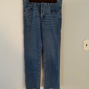 NWOT LOFT Hight Waist Straight Jeans Sz 30